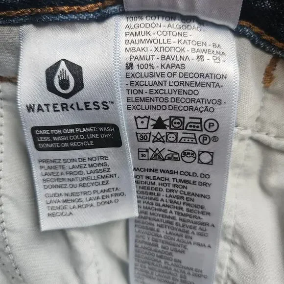 Levi's Blue '94 Baggy Wide Leg Jeans Raw‎ Distressed Hem Size 29 - Picture 12 of 13